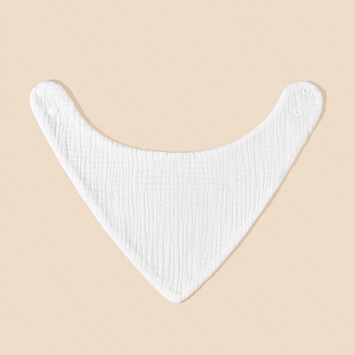 4pcs Baby Drool Bibs, Bibs, Bibs, Crinkle Fabric, Soft Skin-Friendly Breathable, Suitable For Newborns, Solid Color, Unisex