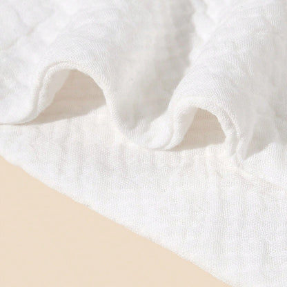 4pcs Baby Drool Bibs, Bibs, Bibs, Crinkle Fabric, Soft Skin-Friendly Breathable, Suitable For Newborns, Solid Color, Unisex