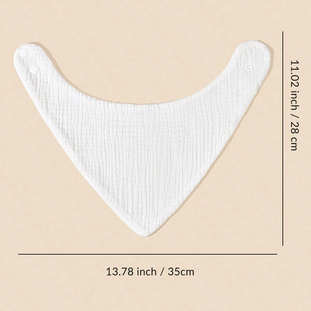 4pcs Baby Drool Bibs, Bibs, Bibs, Crinkle Fabric, Soft Skin-Friendly Breathable, Suitable For Newborns, Solid Color, Unisex