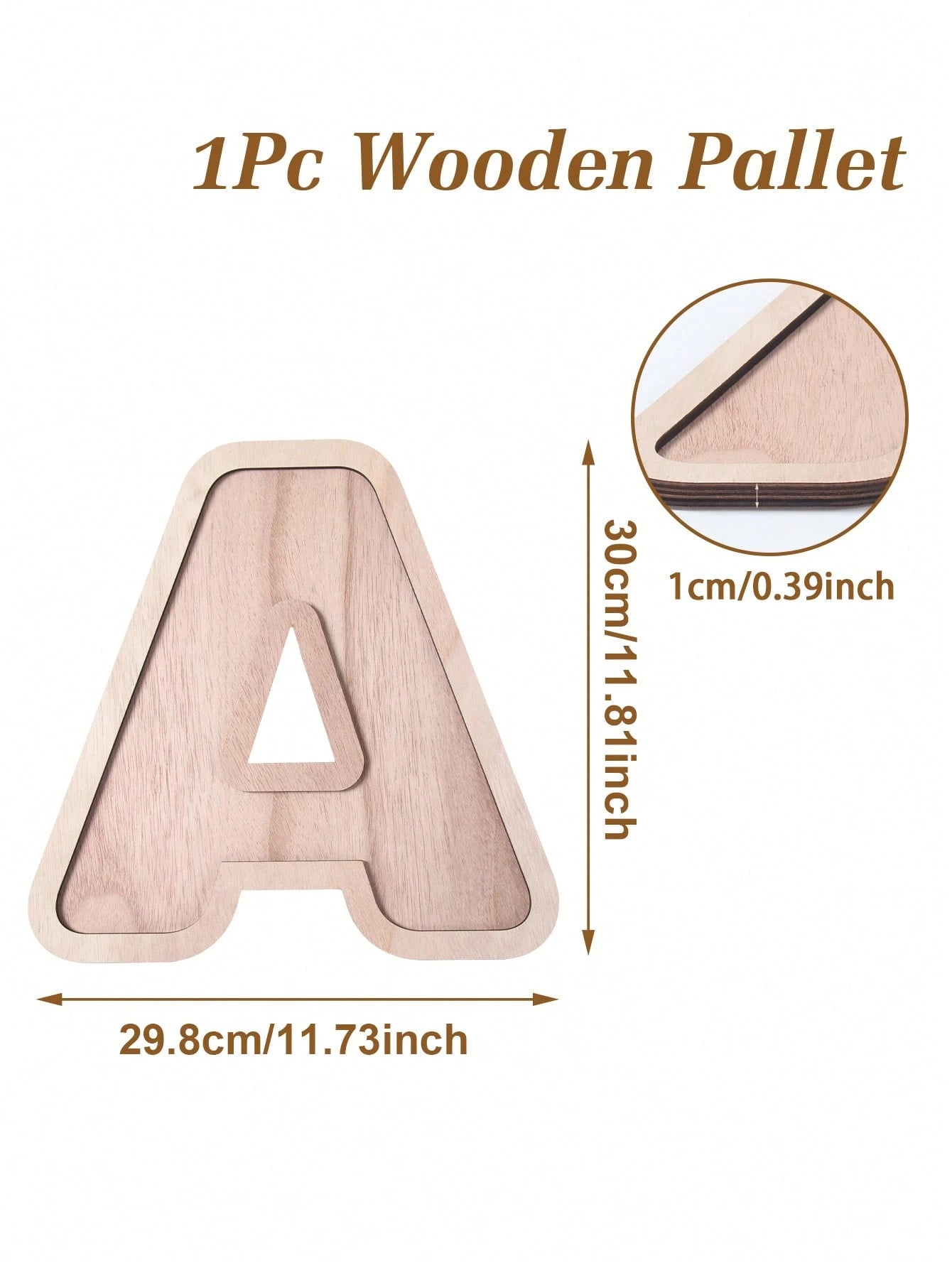 4pcs Baby Shower Wooden Letter Shaped Plate Set, BABY Letter Shaped Tray, Decorative Plates For Holding Snacks, Cakes, Ideal For Gender Reveal Party, Boy/Girl Birthday Party, Perfect Baby Shower Gift