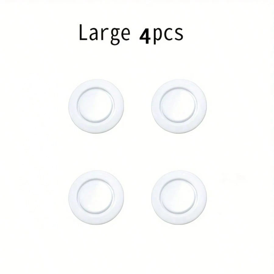 4pcs Black & White Car Bumper Radar Protector Covers, Effective Protection, Compatible With Multiple Car Models