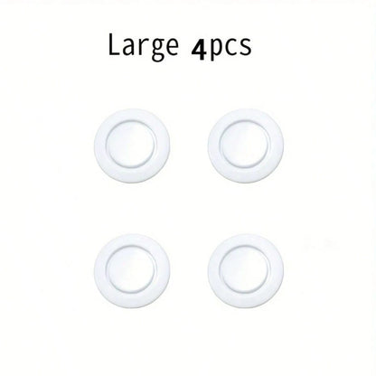 4pcs Black & White Car Bumper Radar Protector Covers, Effective Protection, Compatible With Multiple Car Models