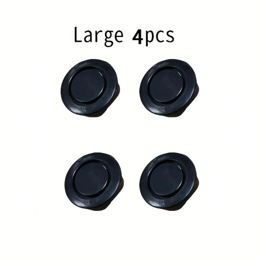 4pcs Black & White Car Bumper Radar Protector Covers, Effective Protection, Compatible With Multiple Car Models
