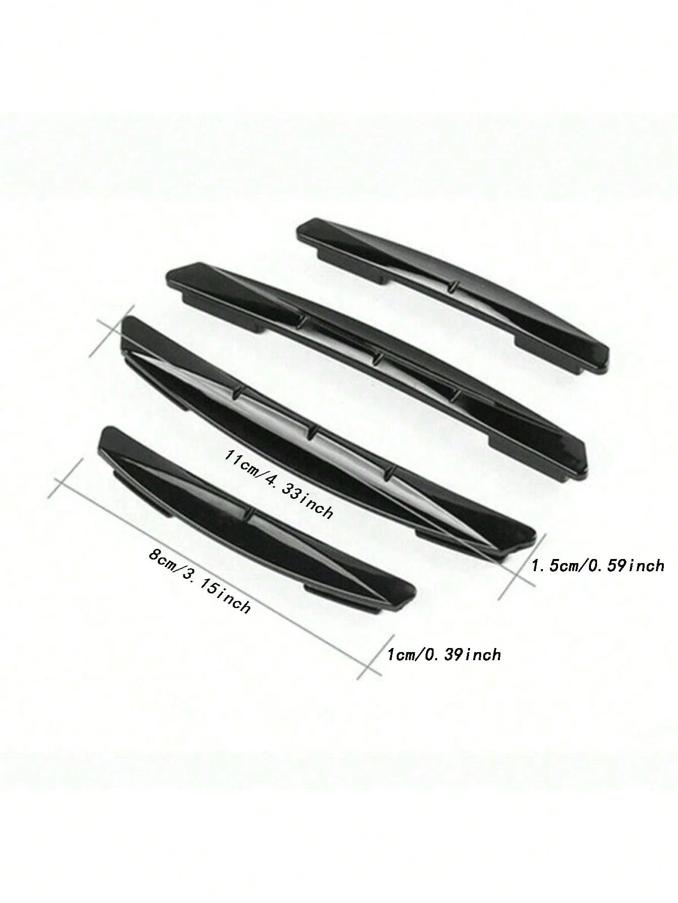 4pcs Car Sticker Door Edge Guard Strips Protector Anti-Scratch Decorative Strips Bumper Guard Universal Vehicle Protection
