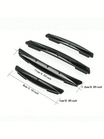 4pcs Car Sticker Door Edge Guard Strips Protector Anti-Scratch Decorative Strips Bumper Guard Universal Vehicle Protection