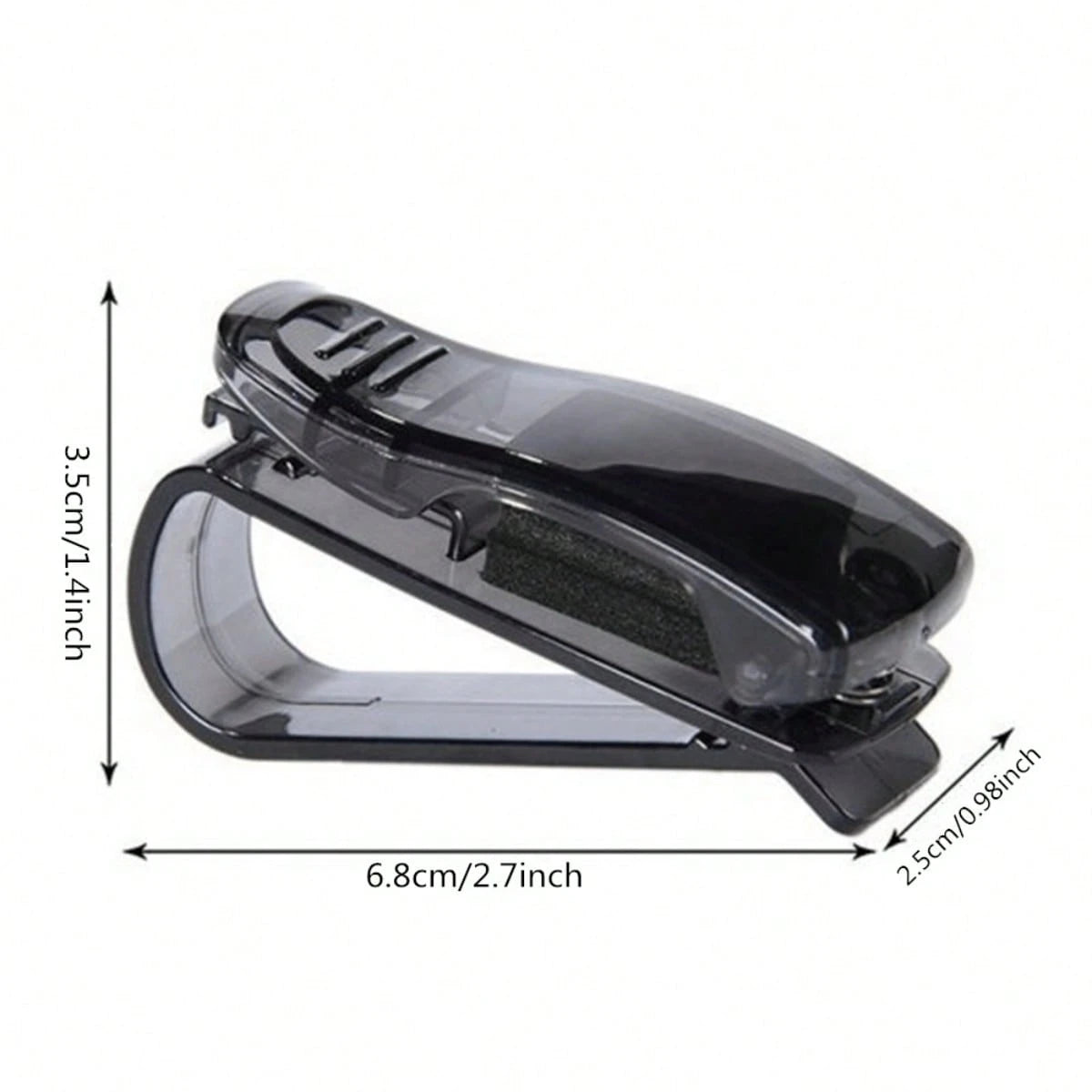 4Pcs Car Sun Visor Fashion Glasses Holder- Clip-On Eyeglass Hook With Bill/ Card Clip, Universal Organizer For Glasses, Parking Tickets & Documents, Perfect Car Interior Accessory