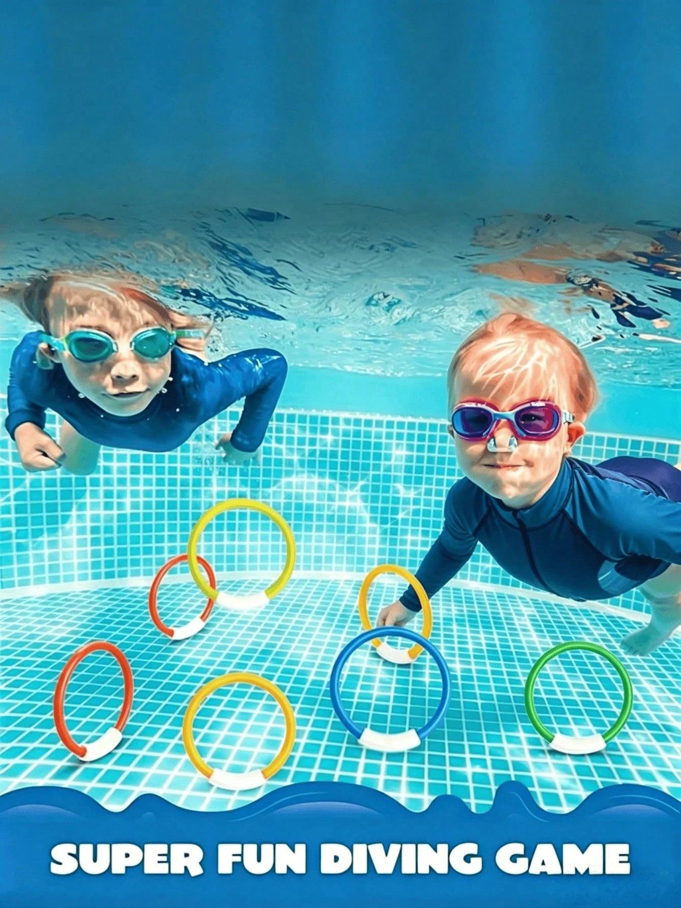 4pcs Colorful Diving Rings Pool Toys, Kids Water Toys For Boys And Girls, Bath Toys, Underwater Training Swimming Diving Toys, Pool Rings, Diving Rings, Diving Rings, Pool Diving Toys, Swimming Toys