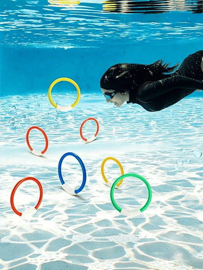 4pcs Colorful Diving Rings Pool Toys, Kids Water Toys For Boys And Girls, Bath Toys, Underwater Training Swimming Diving Toys, Pool Rings, Diving Rings, Diving Rings, Pool Diving Toys, Swimming Toys