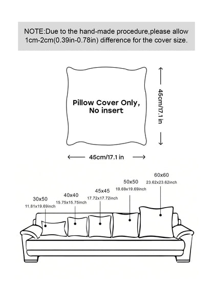 4pcs Decorative Pillow Covers, Geometric Pattern, 100% Hypoallergenic Polyester Fiber Cushion Covers, Vintage Linen Material, Hidden Zipper, Machine Washable, Minimalist Modern Line Design, Zipper Clo