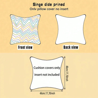 4pcs Football Field Printed Throw Pillow Covers, World Cup- Soft & Comfortable Polyester Cushion Covers, 45x45cm (17.72x17.72inch), Zipper Closure, Machine Washable, Suitable For Home Decor, Living R