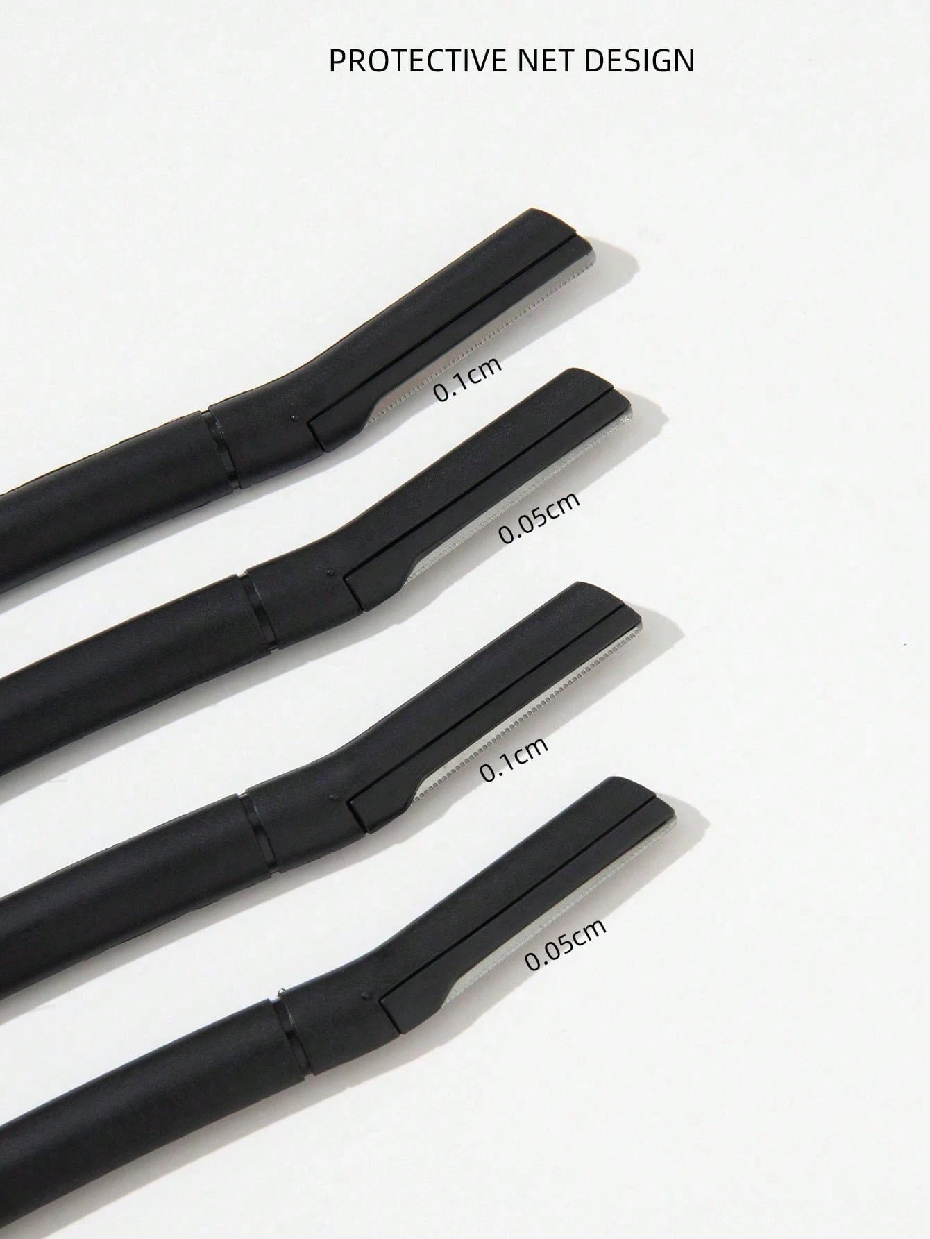 4pcs Professional Eyebrow Razors, Anti-Scratch Eyebrow Trimmer Set For Beginners, Unisex Beauty Tools
