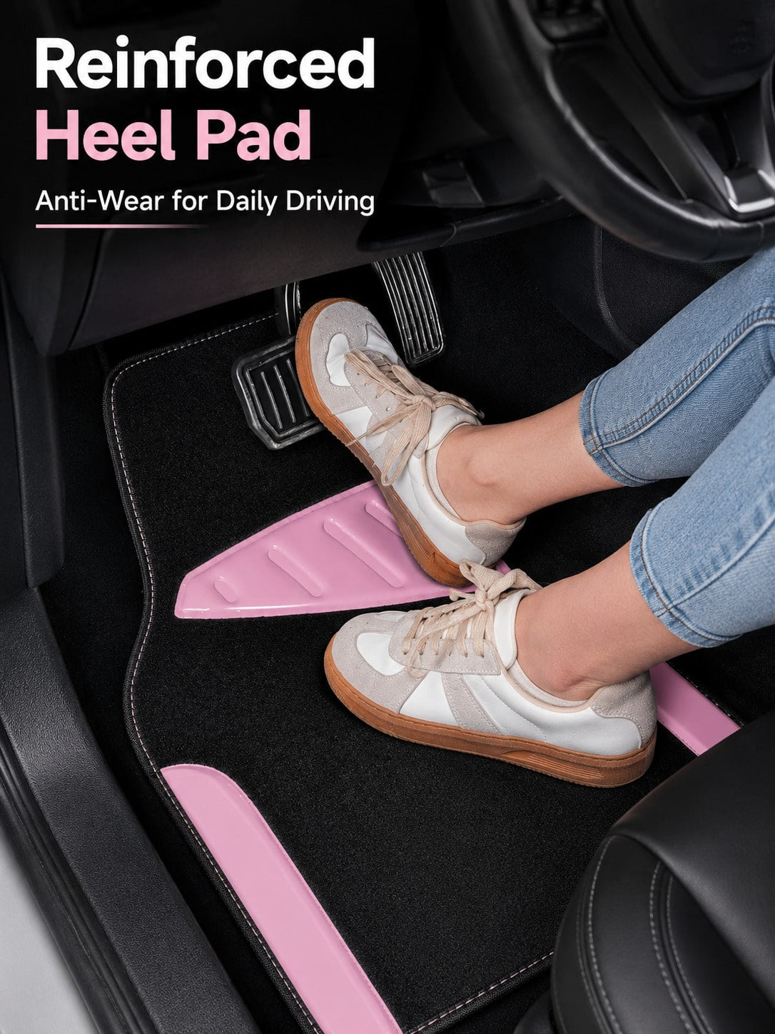 4pcs Set Patterned Car Floor Mats, Simple & Fashionable, Washable, Interior Protection, Suitable For Sedan, Hatchback And SUV, All-Season Use, Essential For Car Owners