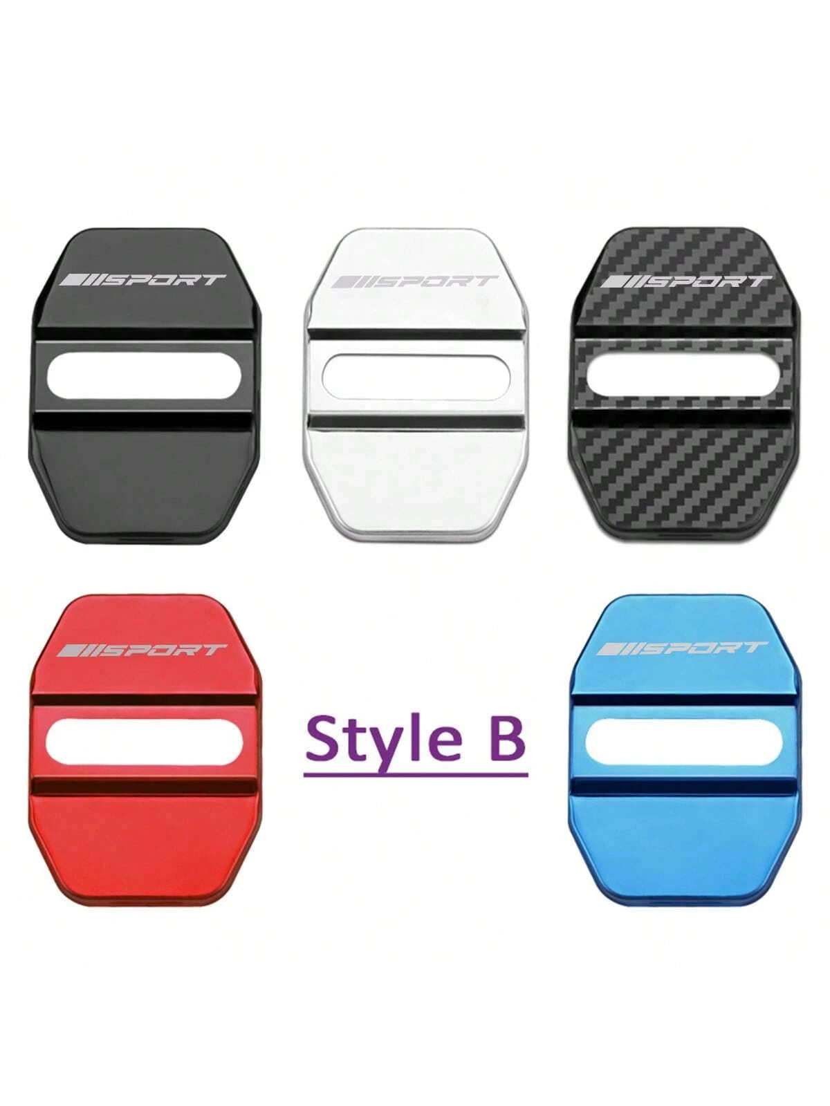 4pcs Stainless Steel Car Styling Door Lock Cover Emblems Protective Case For Dodge Ram 1500 2500 3500 Auto Accessories