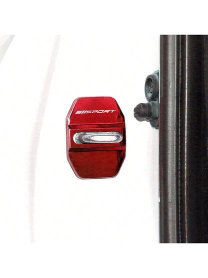 4pcs Stainless Steel Car Styling Door Lock Cover Emblems Protective Case For Dodge Ram 1500 2500 3500 Auto Accessories