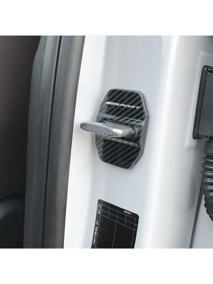 4pcs Stainless Steel Car Styling Door Lock Cover Emblems Protective Case For Dodge Ram 1500 2500 3500 Auto Accessories