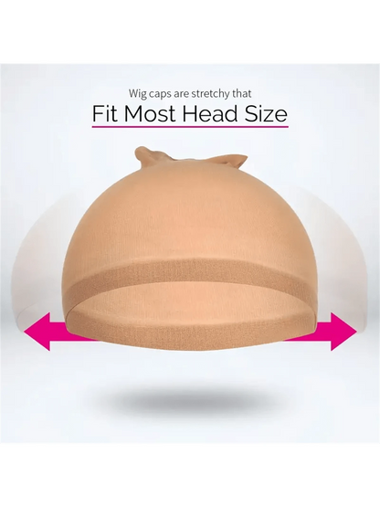 4pcs Stocking Wig Caps Non-Slip Stretchy Nylon Wig Caps For Women, Soft And Breathable Close End Wig Caps