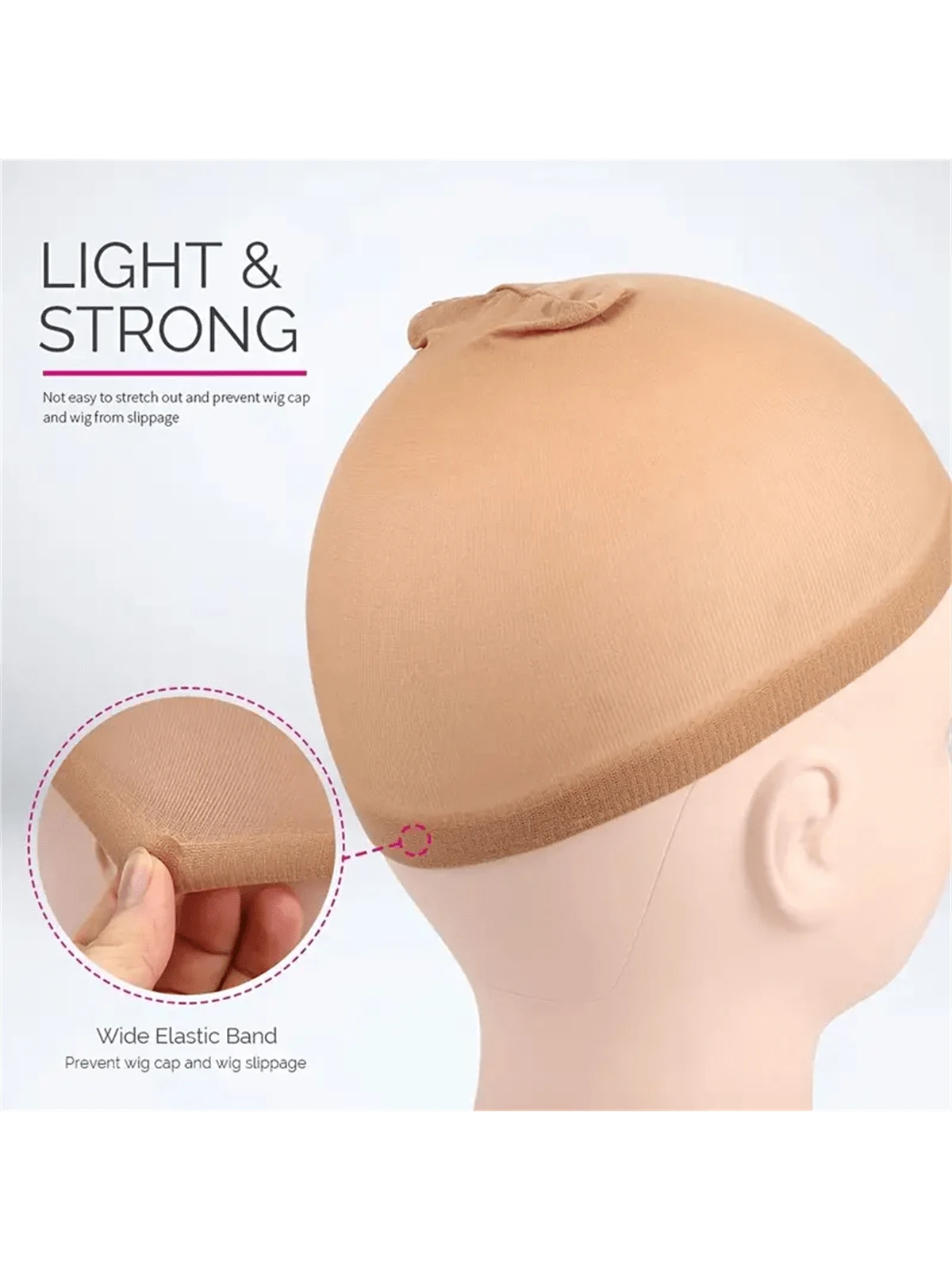 4pcs Stocking Wig Caps Non-Slip Stretchy Nylon Wig Caps For Women, Soft And Breathable Close End Wig Caps