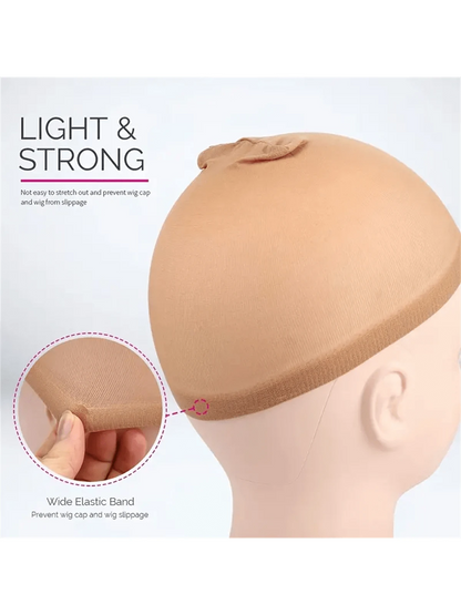 4pcs Stocking Wig Caps Non-Slip Stretchy Nylon Wig Caps For Women, Soft And Breathable Close End Wig Caps