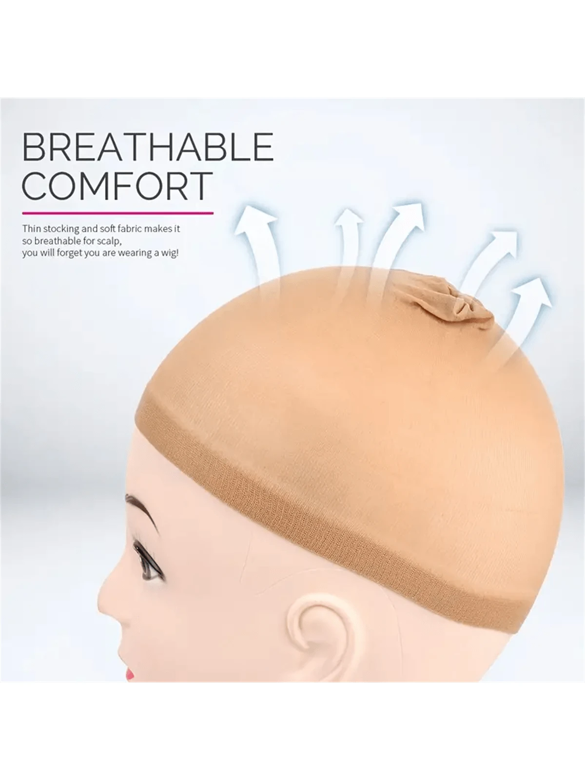 4pcs Stocking Wig Caps Non-Slip Stretchy Nylon Wig Caps For Women, Soft And Breathable Close End Wig Caps