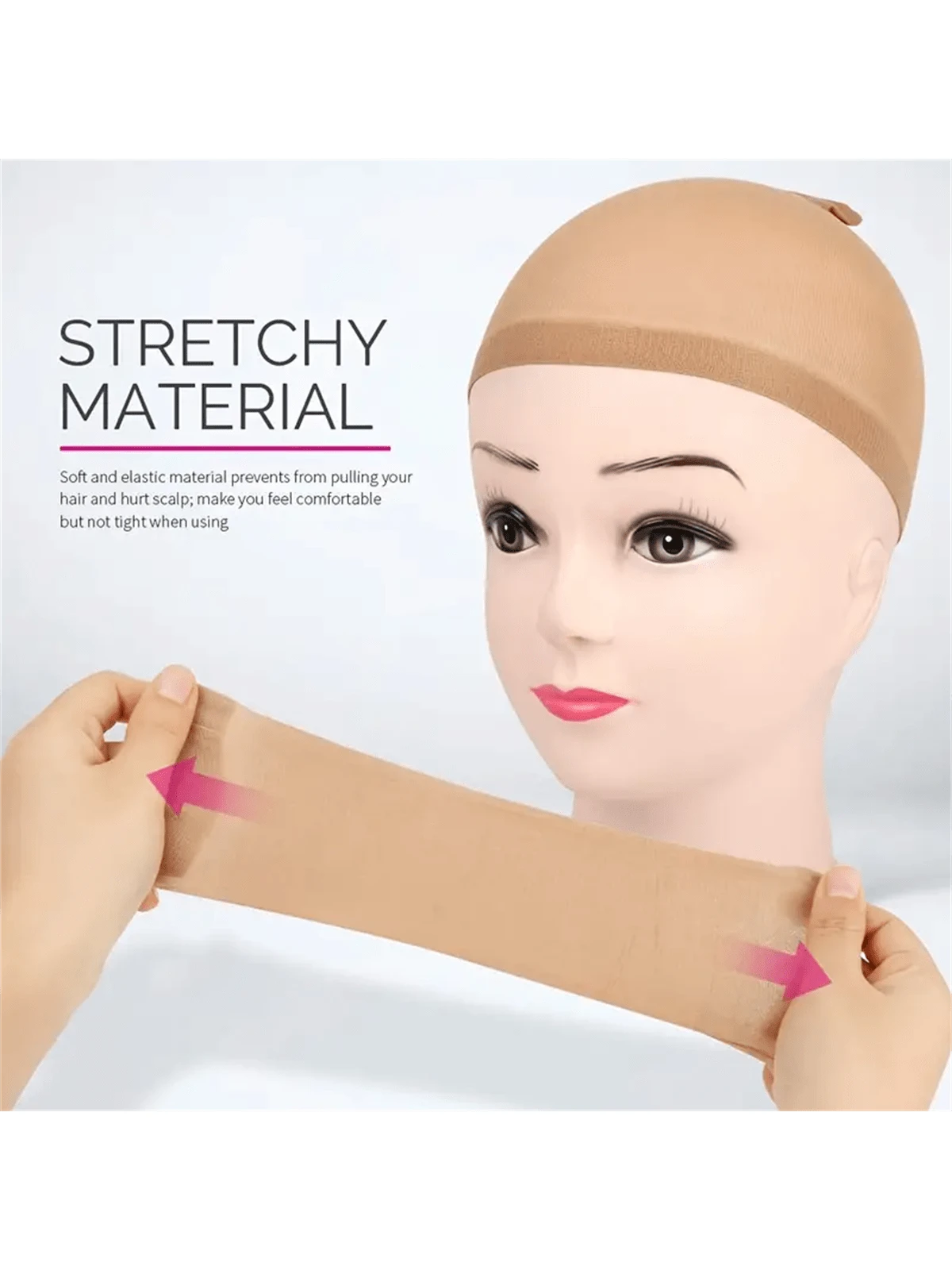 4pcs Stocking Wig Caps Non-Slip Stretchy Nylon Wig Caps For Women, Soft And Breathable Close End Wig Caps