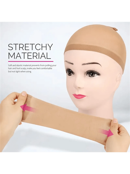 4pcs Stocking Wig Caps Non-Slip Stretchy Nylon Wig Caps For Women, Soft And Breathable Close End Wig Caps