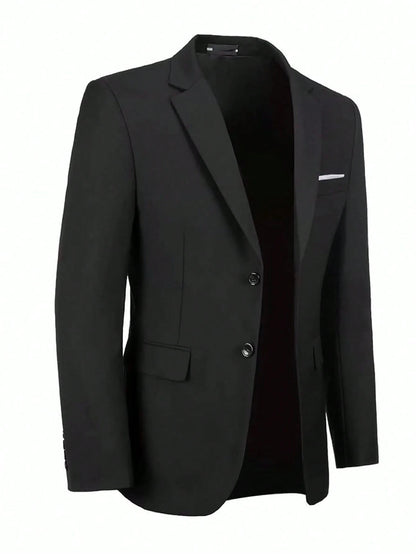 4pcs Tween Boy Suit Set- Jacket, Pants, Tie And Bow Tie