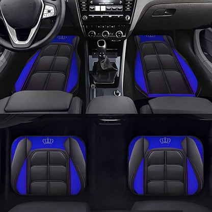 4pcs Universal Car Floor Mats- Anti-Slip All-Weather Protection Set, Dust-Proof & Scratch-Resistant For Sedan/SUV/Pickup