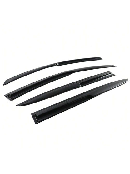 4PCS Window Visors Fit For 2013-2017 Hondas' Accord 4dr Sedan Only, Tape-On Auto Car Window Visors Vent Shade Rain Sun Wind Deflector Guard Holiday Auto Upgrade For Men