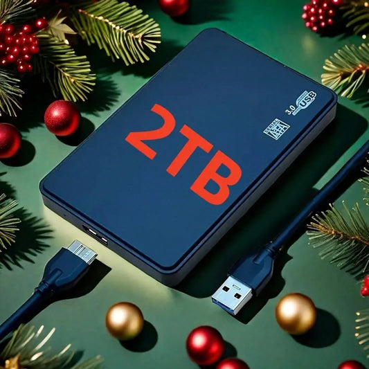 4TB 2TB Portable External Hard Drive, USB 3.0 Mechanical Hard Drive With Intelligent Sleep Design, Large Capacity Storage 4TB 2TB, Exfat File System, Compatible With Laptop, Brushed Texture With High