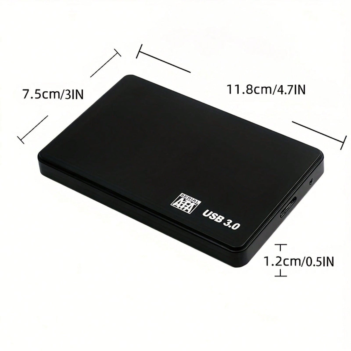 4TB 2TB Portable External Hard Drive, USB 3.0 Mechanical Hard Drive With Intelligent Sleep Design, Large Capacity Storage 4TB 2TB, Exfat File System, Compatible With Laptop, Brushed Texture With High