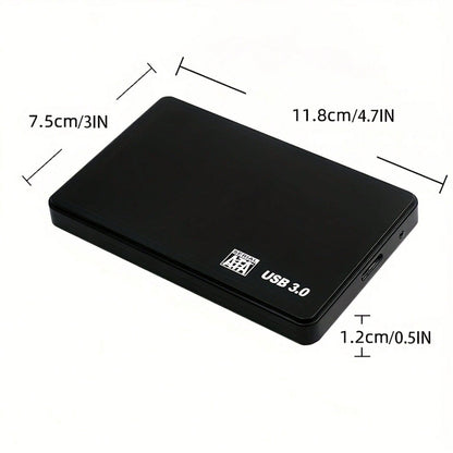 4TB 2TB Portable External Hard Drive, USB 3.0 Mechanical Hard Drive With Intelligent Sleep Design, Large Capacity Storage 4TB 2TB, Exfat File System, Compatible With Laptop, Brushed Texture With High
