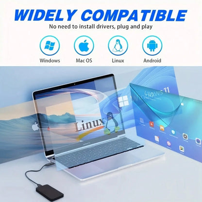 4TB 2TB Portable External Hard Drive, USB 3.0 Mechanical Hard Drive With Intelligent Sleep Design, Large Capacity Storage 4TB 2TB, Exfat File System, Compatible With Laptop, Brushed Texture With High