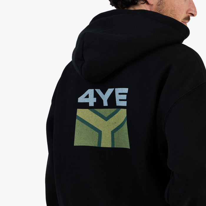 4YE Flag Hoodie / Black