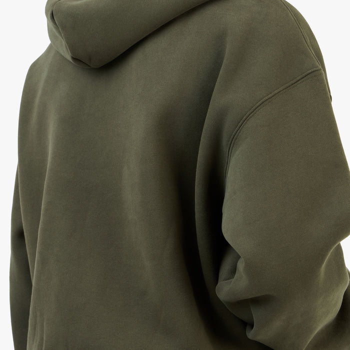 4YE Signature Rhinestone Hoodie / Olive Green