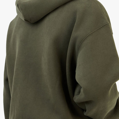 4YE Signature Rhinestone Hoodie / Olive Green