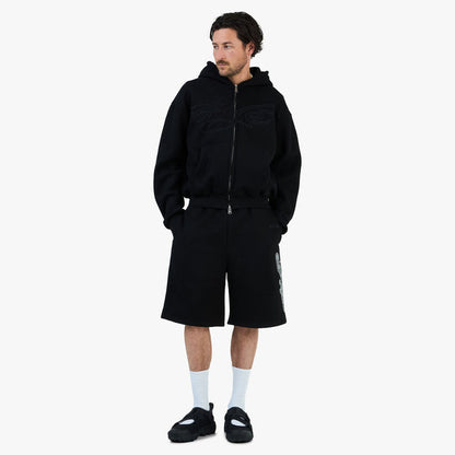 4YE Signature Rhinestone Short / Black