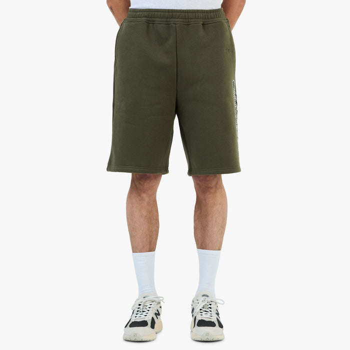 4YE Signature Rhinestone Short / Olive