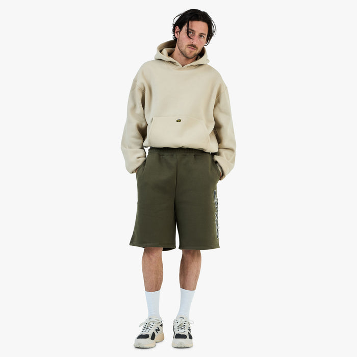 4YE Signature Rhinestone Short / Olive