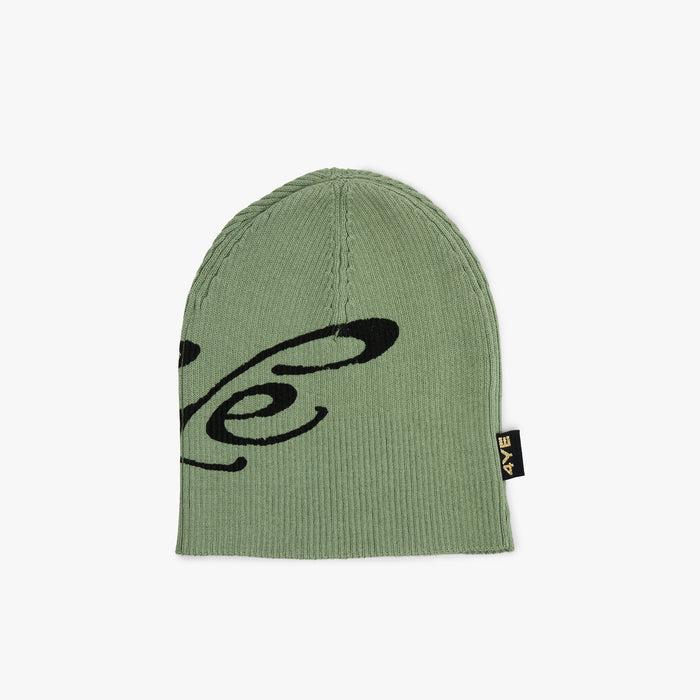 4YE Signature Ribbed Skully Green/Black
