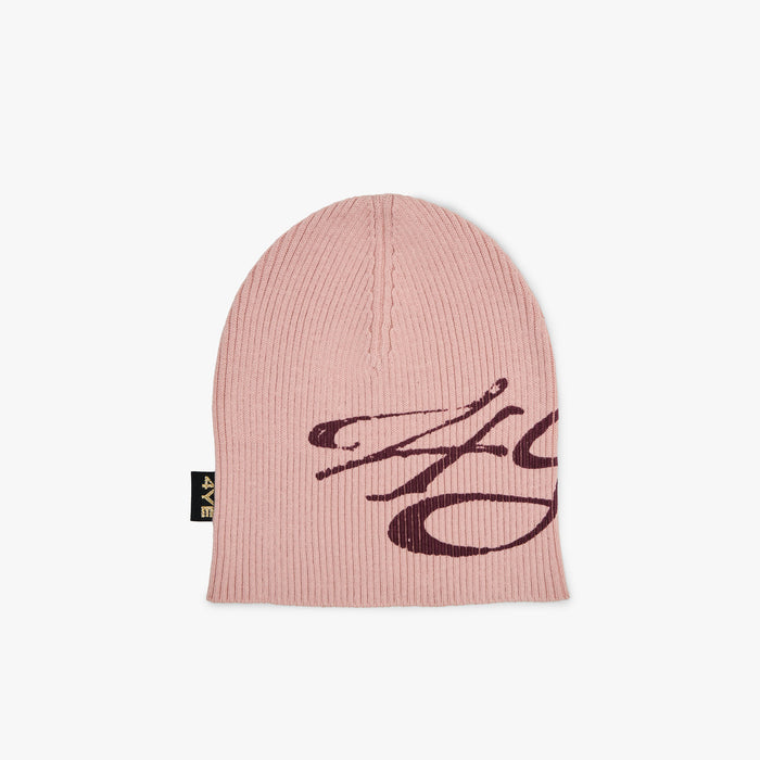 4YE Signature Ribbed Skully Pink / Maroon