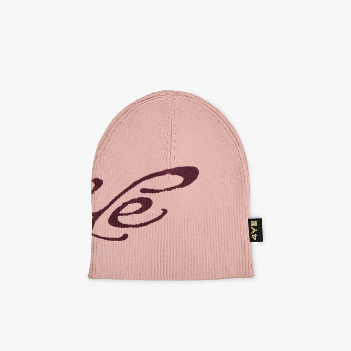 4YE Signature Ribbed Skully Pink / Maroon