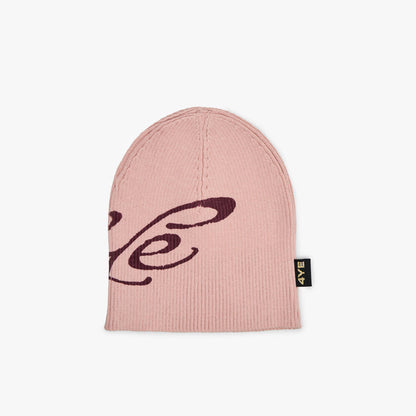 4YE Signature Ribbed Skully Pink / Maroon