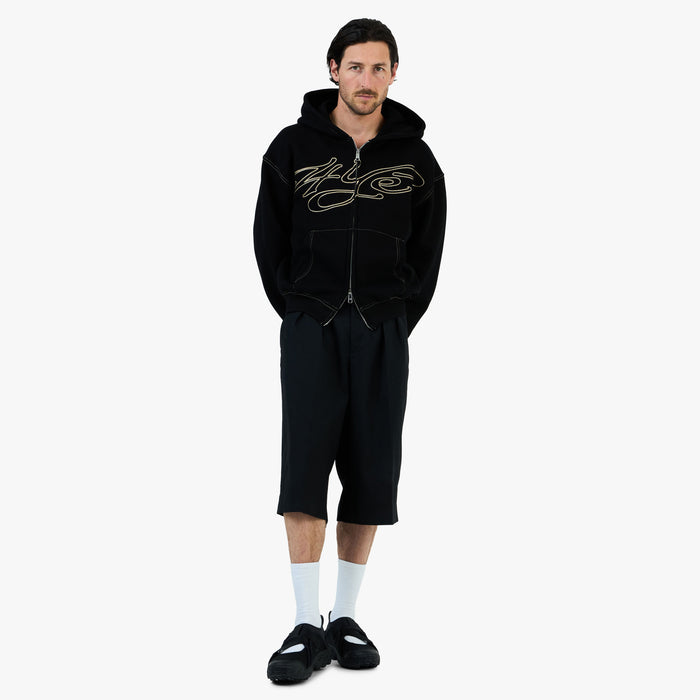 4YE Signature Zip Hoodie Black / Gold
