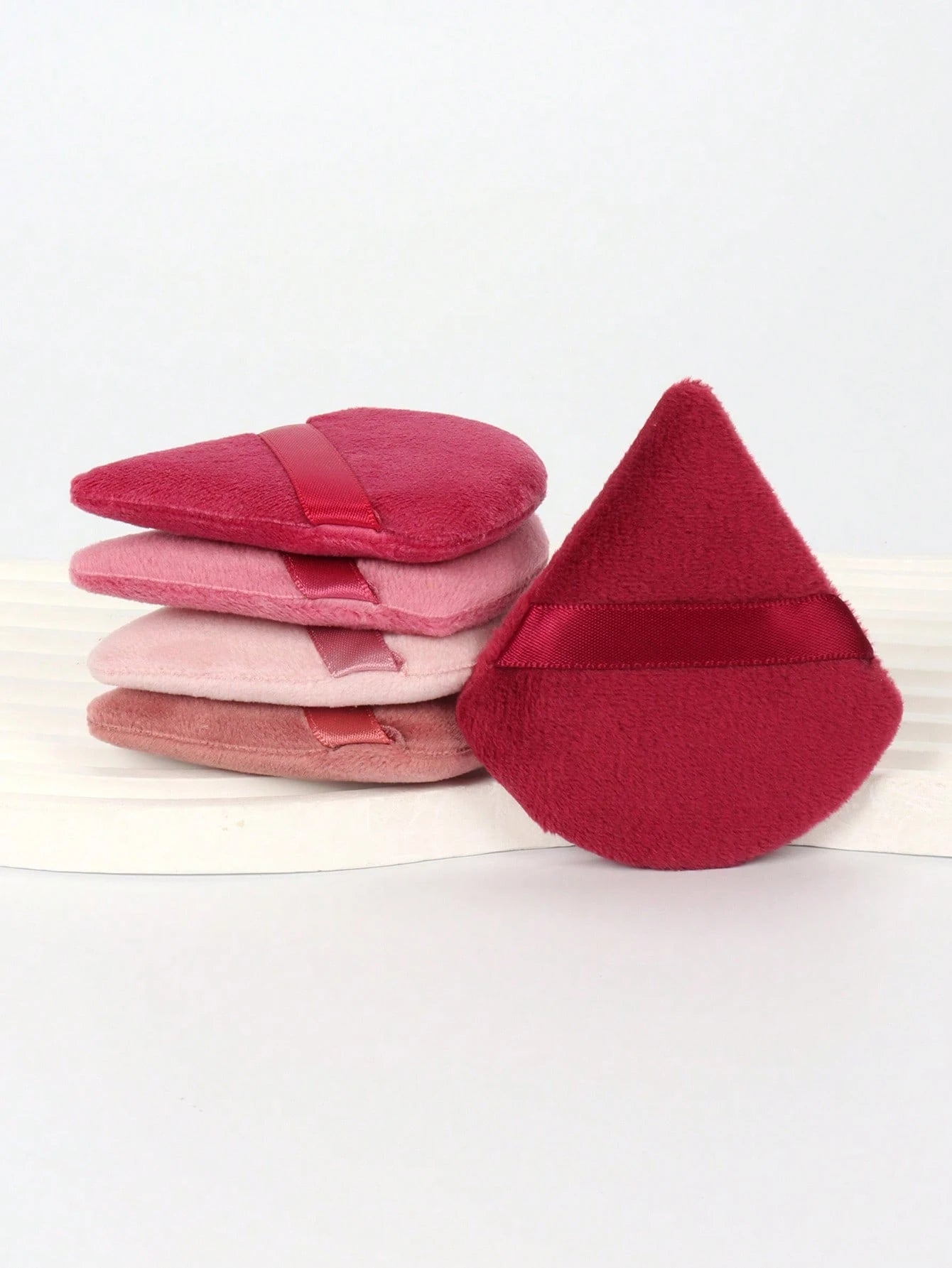 5/10/20/30/50/100pcs Velvet Makeup Sponge Puff, Soft Velvet Material Suitable For Contouring, Eye Area And Corners, Suitable For All Skin Types