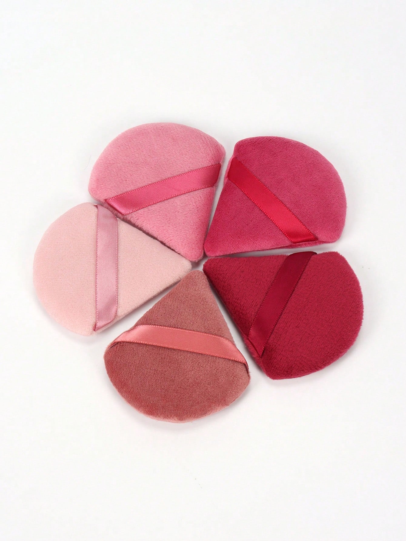 5/10/20/30/50/100pcs Velvet Makeup Sponge Puff, Soft Velvet Material Suitable For Contouring, Eye Area And Corners, Suitable For All Skin Types