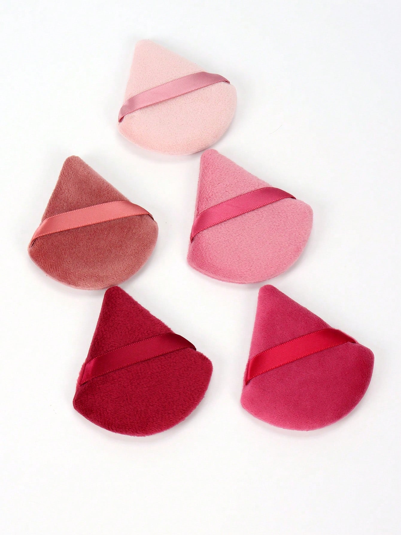 5/10/20/30/50/100pcs Velvet Makeup Sponge Puff, Soft Velvet Material Suitable For Contouring, Eye Area And Corners, Suitable For All Skin Types