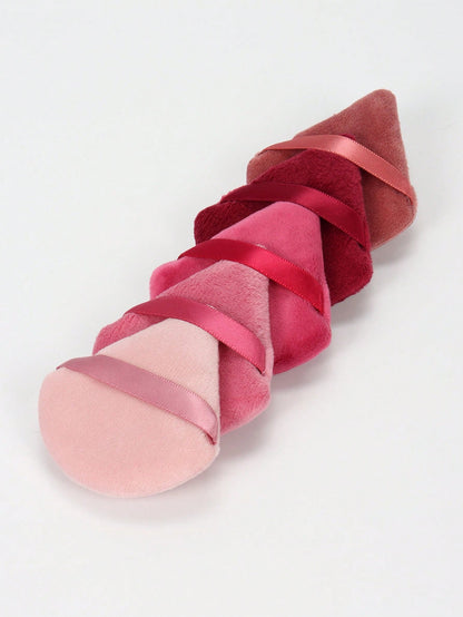 5/10/20/30/50/100pcs Velvet Makeup Sponge Puff, Soft Velvet Material Suitable For Contouring, Eye Area And Corners, Suitable For All Skin Types