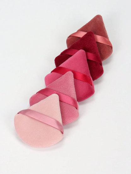 5/10/20/30/50/100pcs Velvet Makeup Sponge Puff, Soft Velvet Material Suitable For Contouring, Eye Area And Corners, Suitable For All Skin Types
