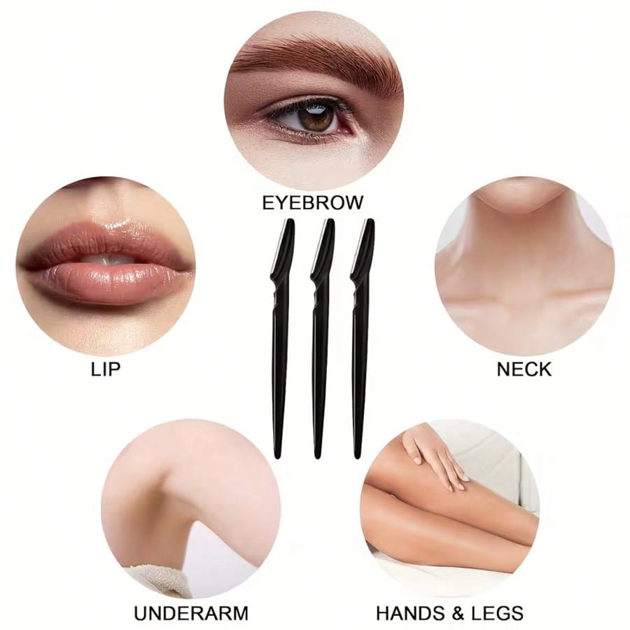 5/10/30/40pcs Unisex Face Razor, Multi-Purpose Eyebrow Shaver, Facial Hair Removal Tool, Easy Shaving Knife