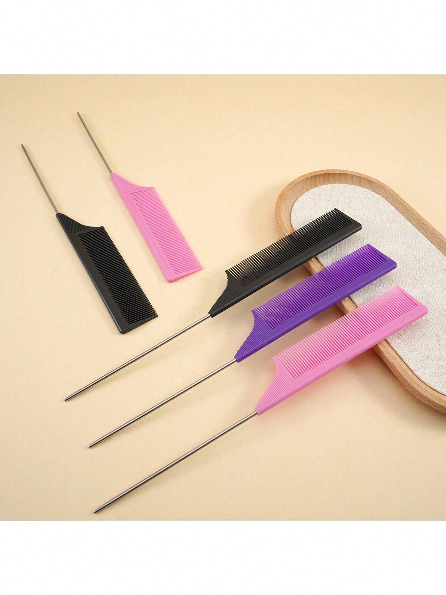 5/10 Combs, Fishing Brush, Paddle Brush, Mini Comb, Wooden Comb, Hairstyling Comb, Hairdressing Comb, Hair Care Tools, Hairdressing Accessories, Salon Hairdressing Equipment, Portable Travel Comb, Bac
